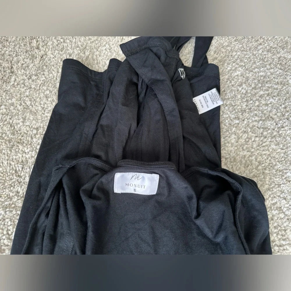 Women’s Monuit Black Stretch Knit‎ Robe
